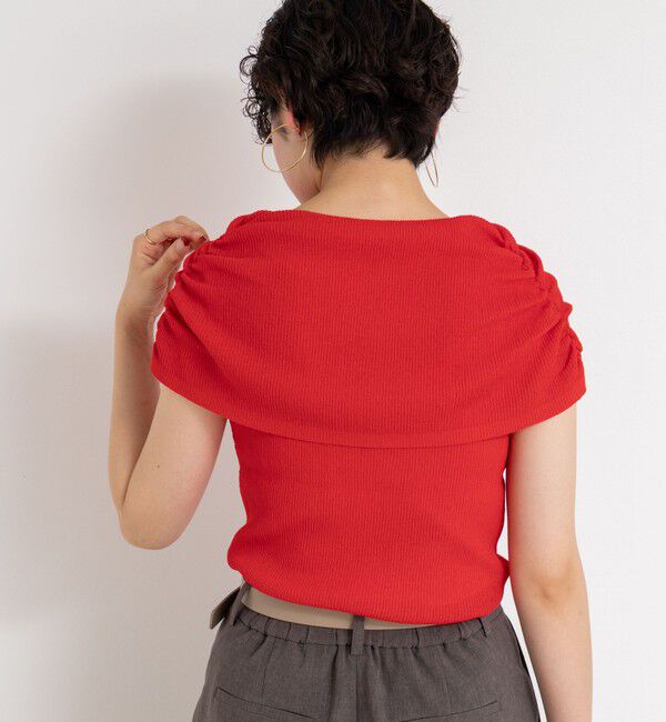 NOLLEY'S sophi「◇【WEB限定カラーあり】《手洗い可能》シアーオフショルプルオーバーニット」|ニット・セーター|