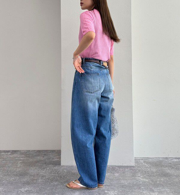 fredy emue「【インフルエンサー別注カラーあり】シアーリブ半袖シャツカーディガン」|カーディガン|