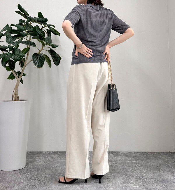 fredy emue「【インフルエンサー別注カラーあり】シアーリブ半袖シャツカーディガン」|カーディガン|