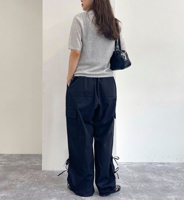 fredy emue「【インフルエンサー別注カラーあり】シアーリブ半袖シャツカーディガン」|カーディガン|