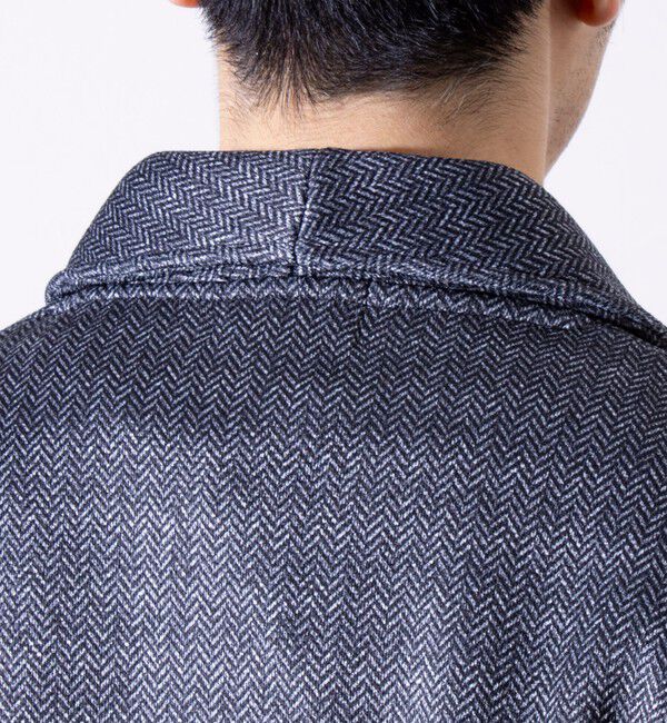 GLOSTER「【GLOSTER/グロスター】カチオンフリースボンディング くるみボタン ショールカーディガン」|カーディガン|