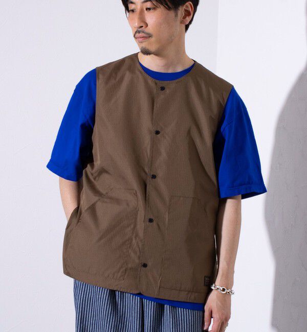 GLOSTER「【TAION/タイオン】ミリタリー Ripstop  クルーネック リバーシブルベスト」|ベスト・ジレ|
