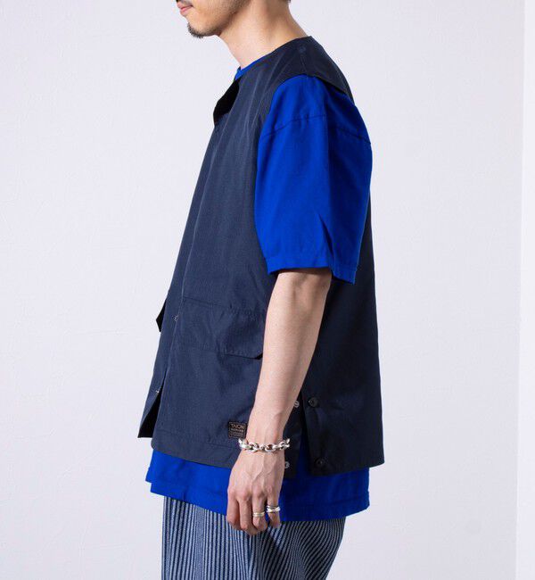 GLOSTER「【TAION/タイオン】ミリタリー Ripstop  クルーネック リバーシブルベスト」|ベスト・ジレ|