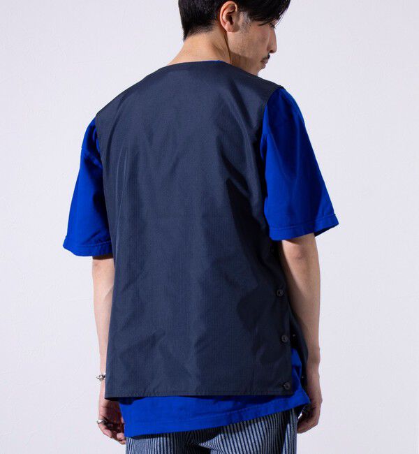 GLOSTER「【TAION/タイオン】ミリタリー Ripstop  クルーネック リバーシブルベスト」|ベスト・ジレ|