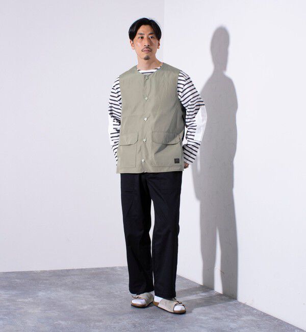 GLOSTER「【TAION/タイオン】ミリタリー Ripstop  クルーネック リバーシブルベスト」|ベスト・ジレ|