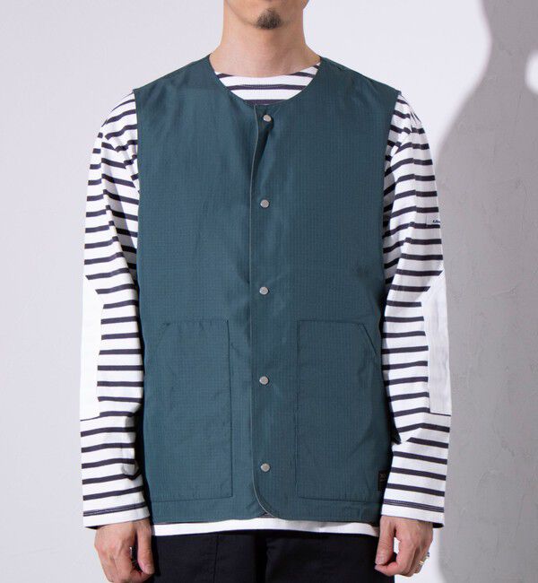 GLOSTER「【TAION/タイオン】ミリタリー Ripstop  クルーネック リバーシブルベスト」|ベスト・ジレ|