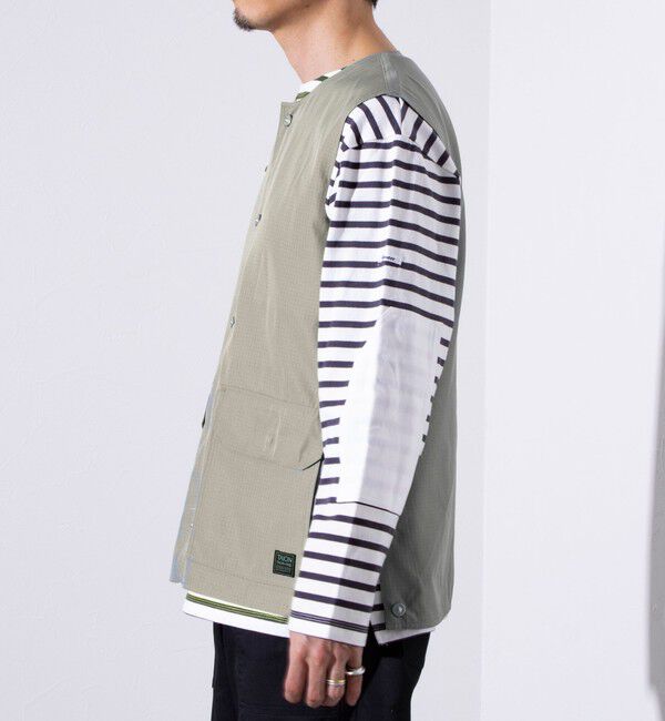 GLOSTER「【TAION/タイオン】ミリタリー Ripstop  クルーネック リバーシブルベスト」|ベスト・ジレ|