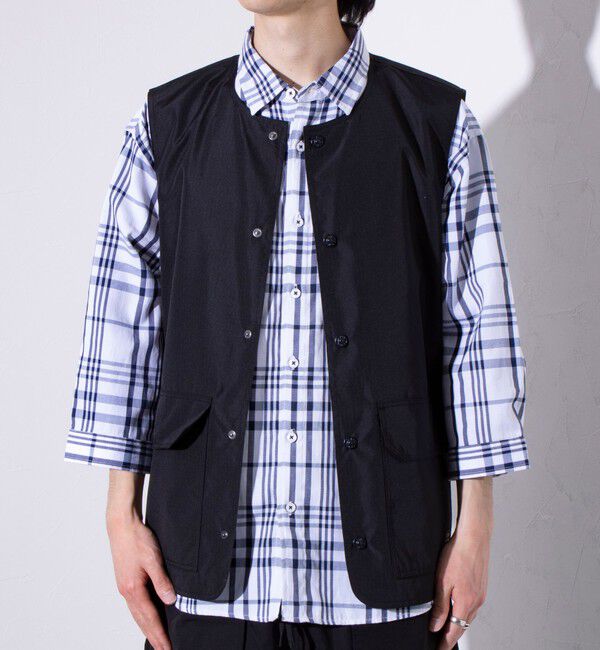 GLOSTER「【TAION/タイオン】ミリタリー Ripstop  クルーネック リバーシブルベスト」|ベスト・ジレ|