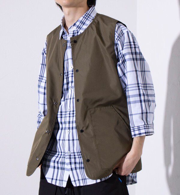 GLOSTER「【TAION/タイオン】ミリタリー Ripstop  クルーネック リバーシブルベスト」|ベスト・ジレ|