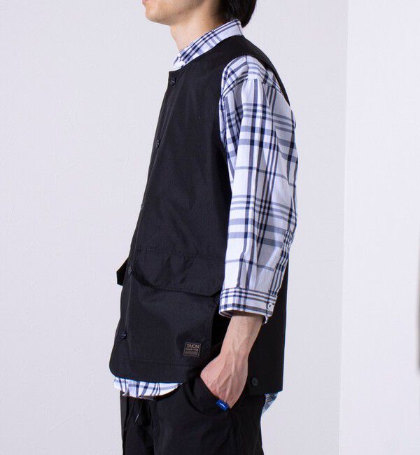 GLOSTER「【TAION/タイオン】ミリタリー Ripstop  クルーネック リバーシブルベスト」|ベスト・ジレ|