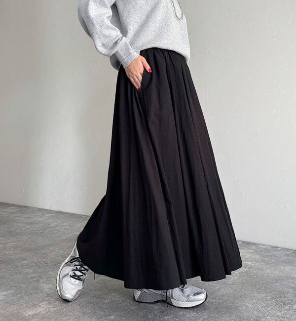 fredy emue「シルキーレーヨンフレアスカート」|フレア|