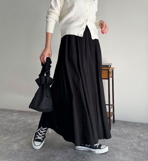 fredy emue「シルキーレーヨンフレアスカート」|フレア|