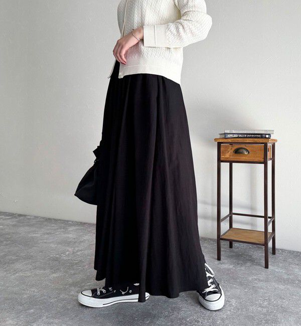 fredy emue「シルキーレーヨンフレアスカート」|フレア|