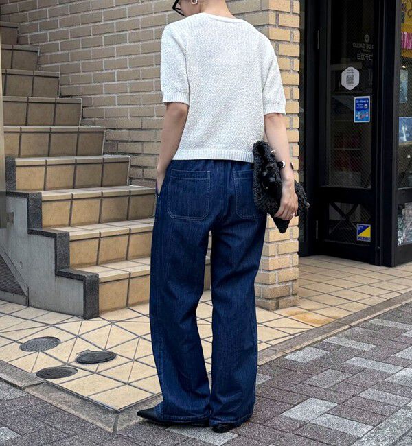 fredy emue「テープヤーン半袖ニットジャケット」|カーディガン|