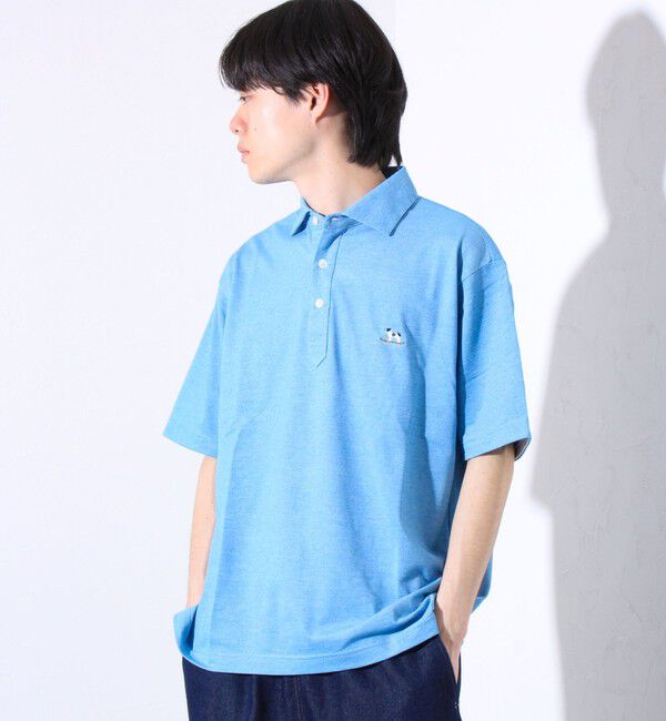 GLOSTER「【GLOSTER/グロスター】フレンチブルドッグ刺繍 DADDYポロシャツ」|ポロシャツ|