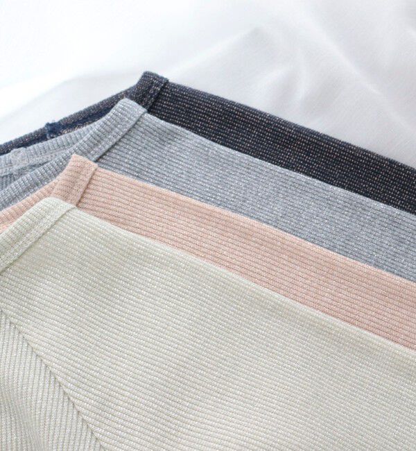 fredy emue「ラメテレコボートネックカットソー」|Tシャツ・カットソー|