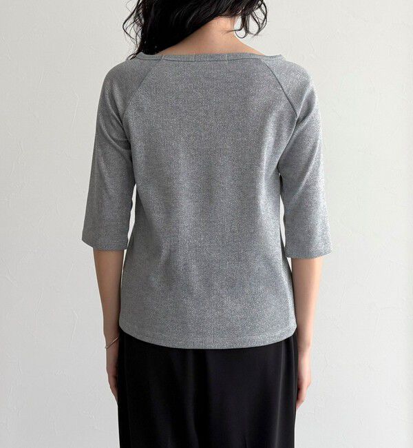 fredy emue「ラメテレコボートネックカットソー」|Tシャツ・カットソー|