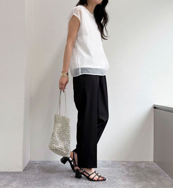 fredy emue「シアーオーガンジーレイヤードノースリーブブラウス」|シャツ・ブラウス|