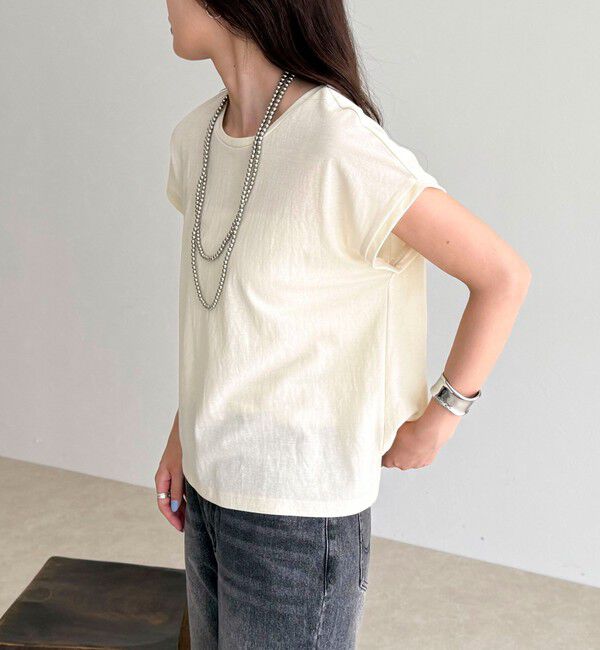 fredy emue「《セットアップ対応》タンブラー鹿の子フレンチTシャツ」|Tシャツ・カットソー|