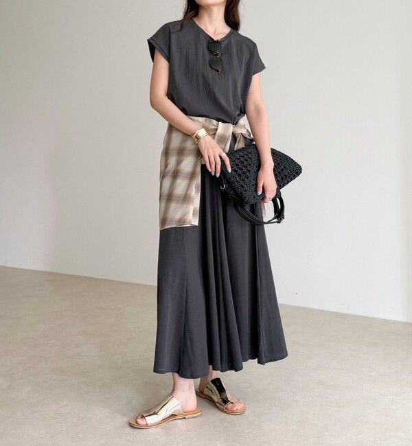 fredy emue「《セットアップ対応》タンブラー鹿の子フレンチTシャツ」|Tシャツ・カットソー|