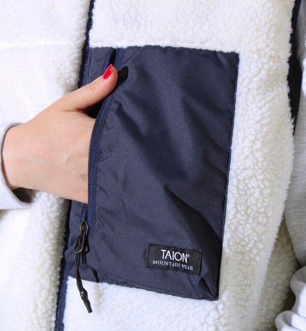 GLOSTER「【2WAYで着回せる】【UNISEX】GLOSTER配色別注 TAIONボア&times;ダウンベスト」|ダウンベスト・ベスト|