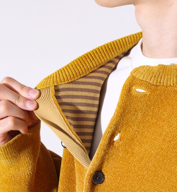 GLOSTER「【昨年人気アイテム再登場！チクチクしないニット】モールバックボーダー ヘンリーネックニット」|ニット・セーター|