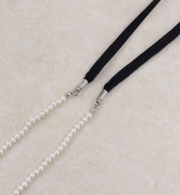 fredy emue「小粒パールリボンネックレス」|ネックレス|