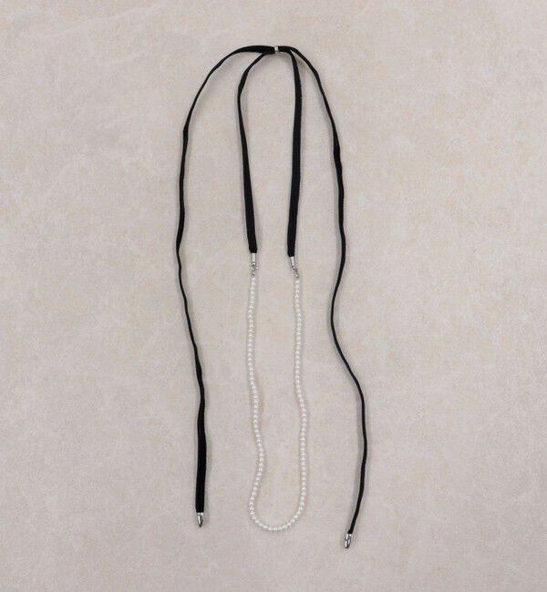 fredy emue「小粒パールリボンネックレス」|ネックレス|