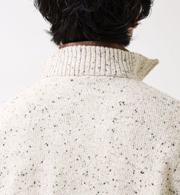 GLOSTER「【冬の大人レイヤードに】ネップハーフジッププルオーバー」|ニット・セーター|
