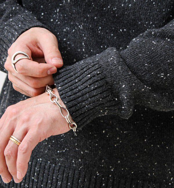 GLOSTER「【冬の大人レイヤードに】ネップハーフジッププルオーバー」|ニット・セーター|