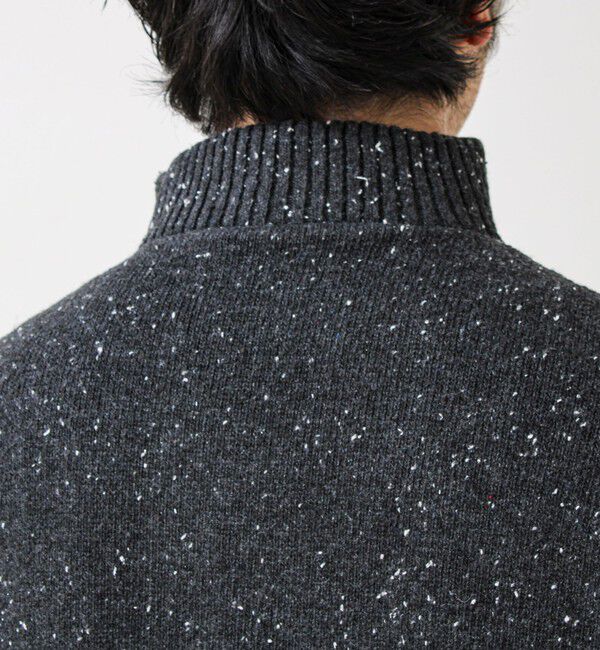 GLOSTER「【冬の大人レイヤードに】ネップハーフジッププルオーバー」|ニット・セーター|