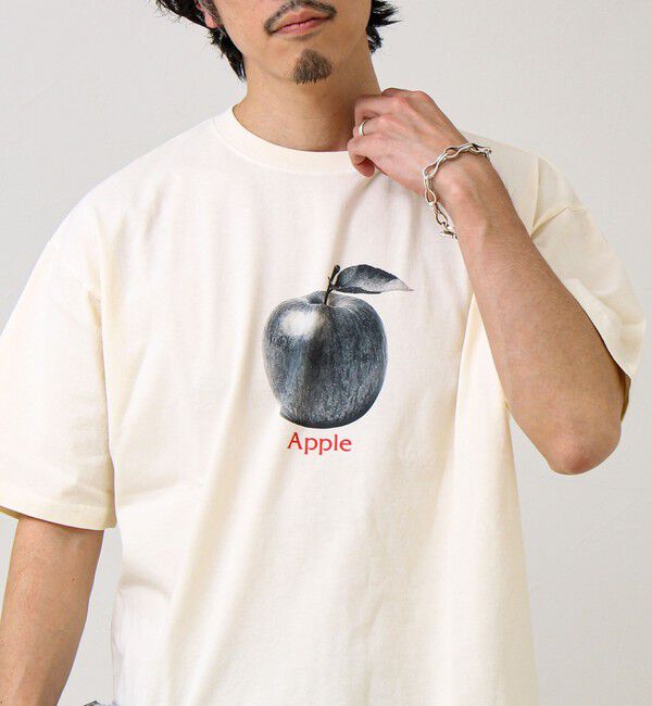 GLOSTER「【モノトーン果実図鑑】フルーツプリントTシャツ」|Tシャツ・カットソー|