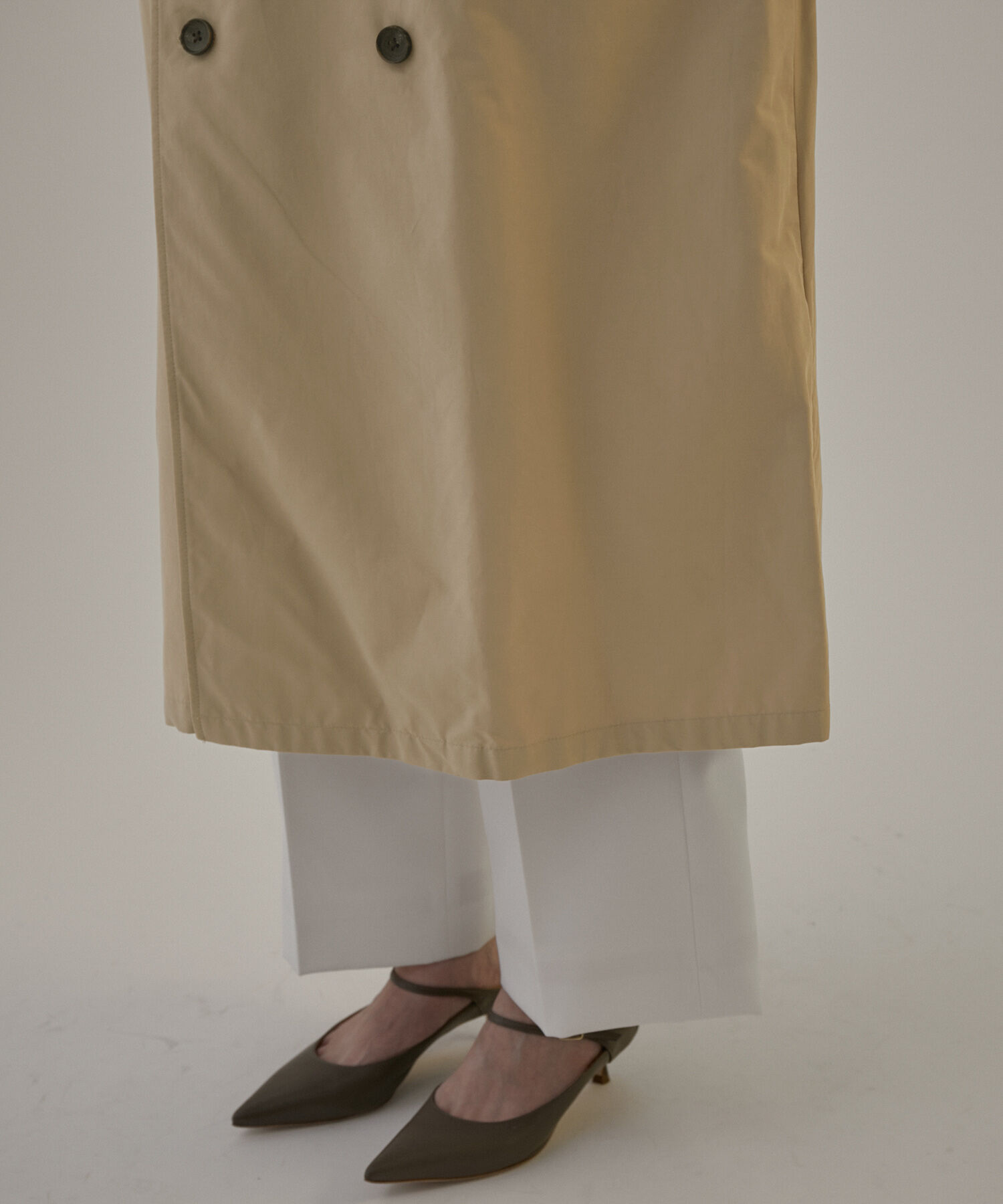 SALON adam et rope'「2WAYフード付きスタンドカラートレンチコート」|トレンチコート|