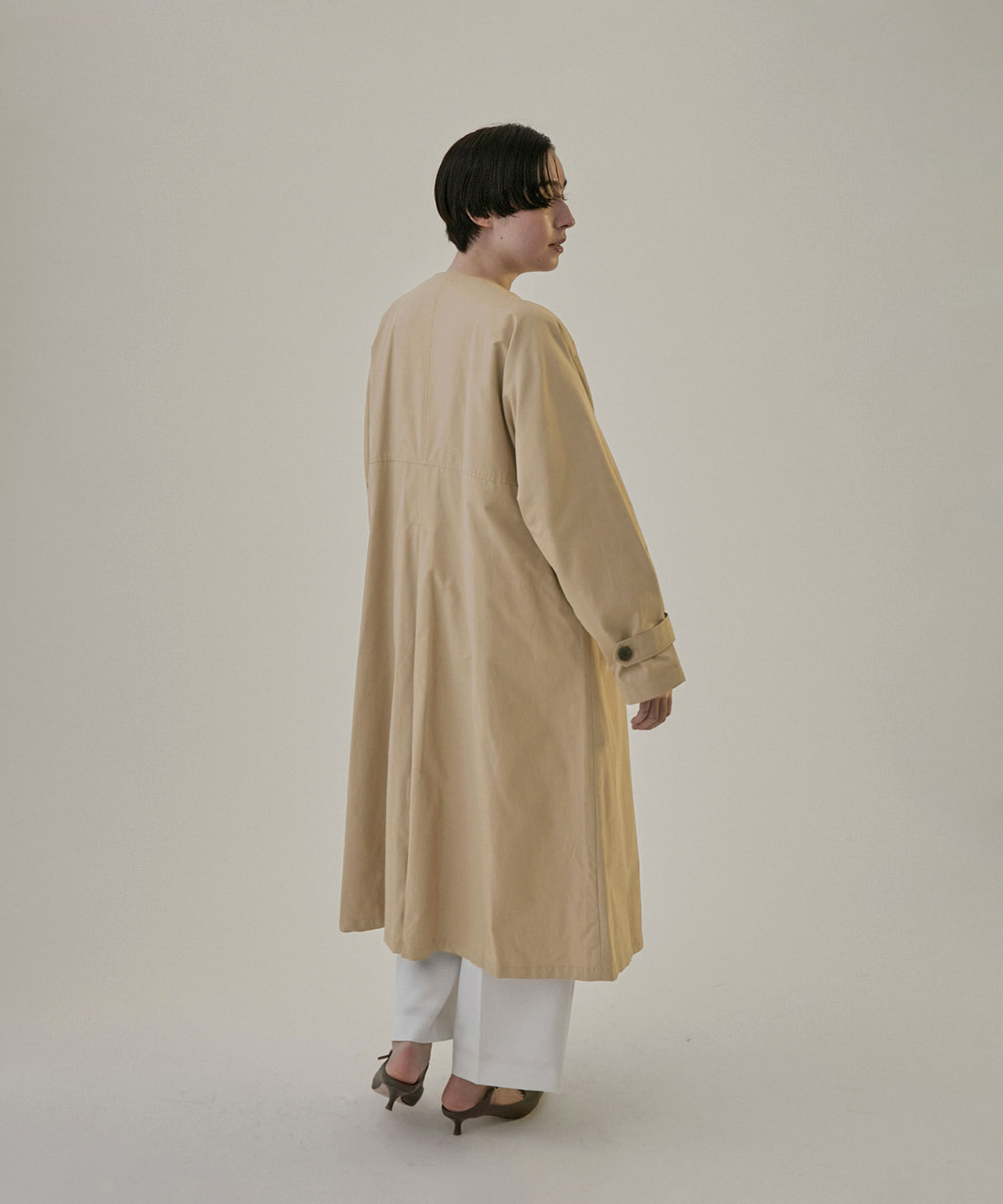 SALON adam et rope'「2WAYフード付きスタンドカラートレンチコート」|トレンチコート|