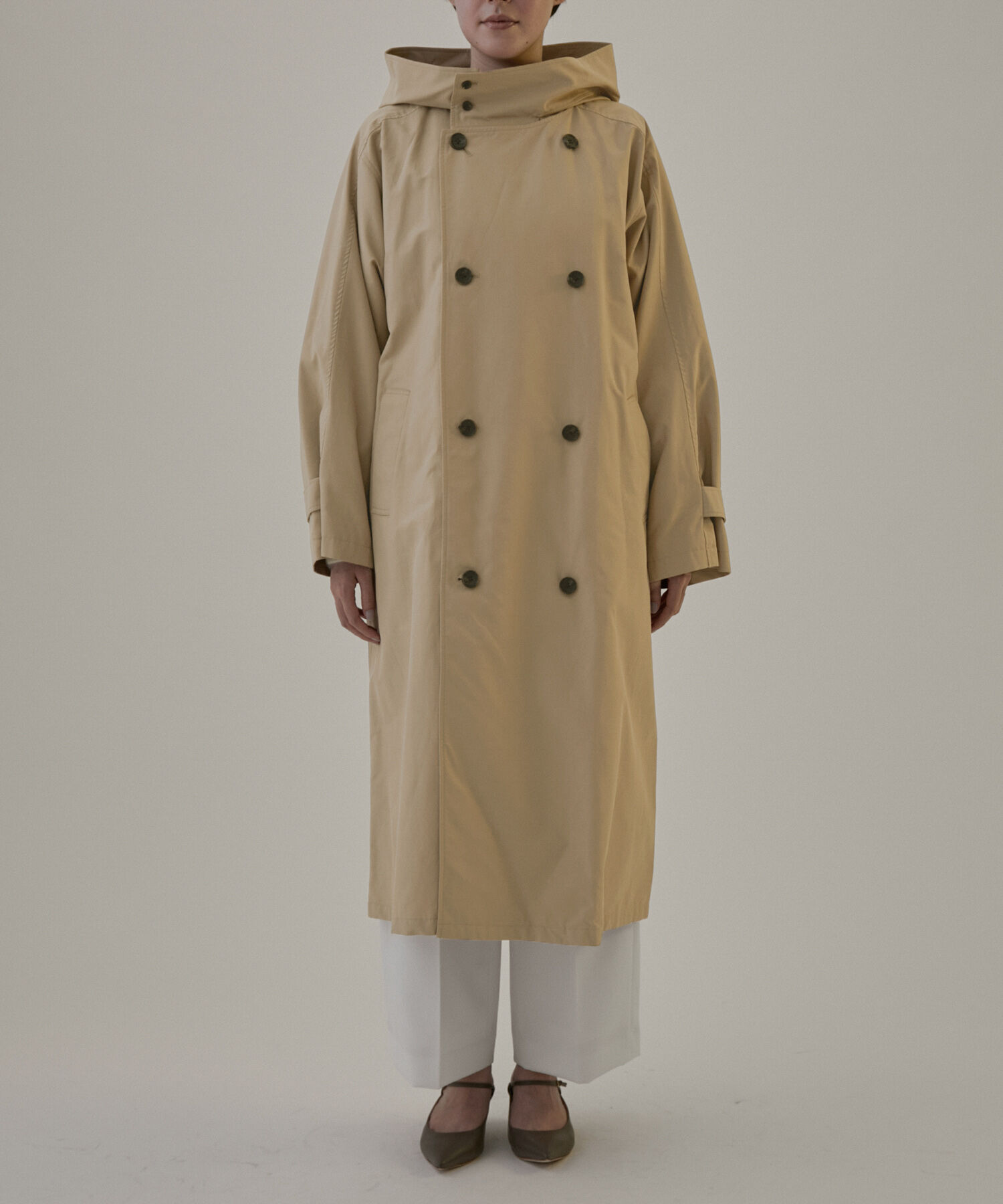 SALON adam et rope'「2WAYフード付きスタンドカラートレンチコート」|トレンチコート|