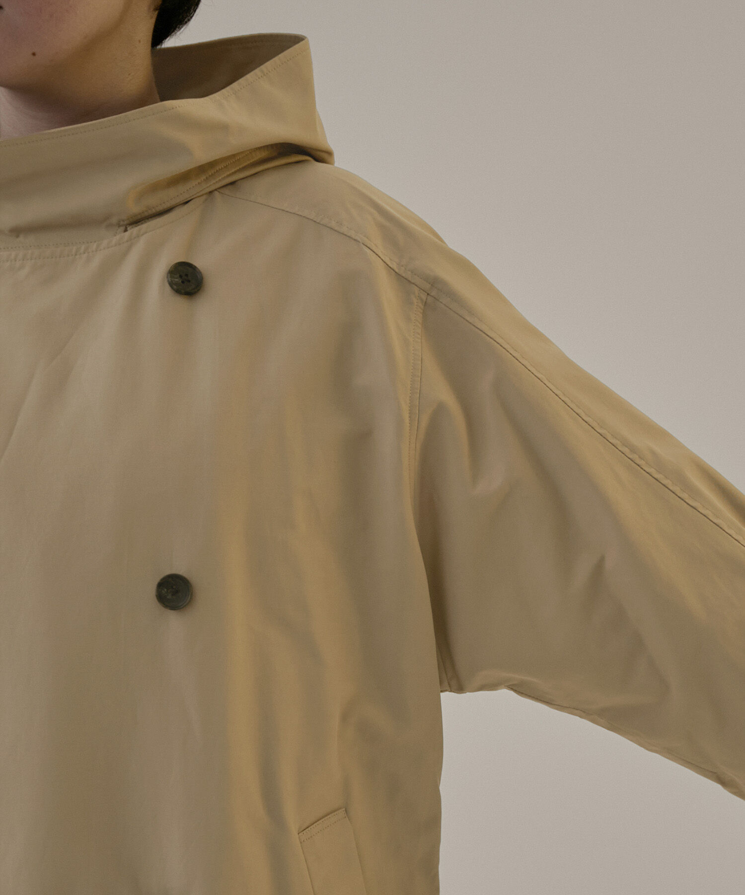 SALON adam et rope'「2WAYフード付きスタンドカラートレンチコート」|トレンチコート|