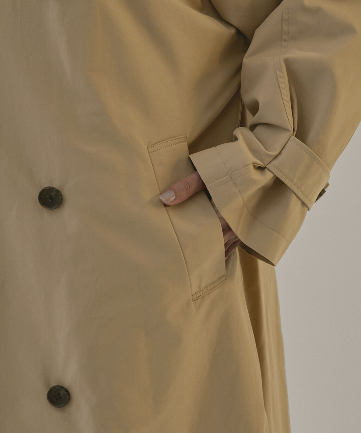 SALON adam et rope'「2WAYフード付きスタンドカラートレンチコート」|トレンチコート|