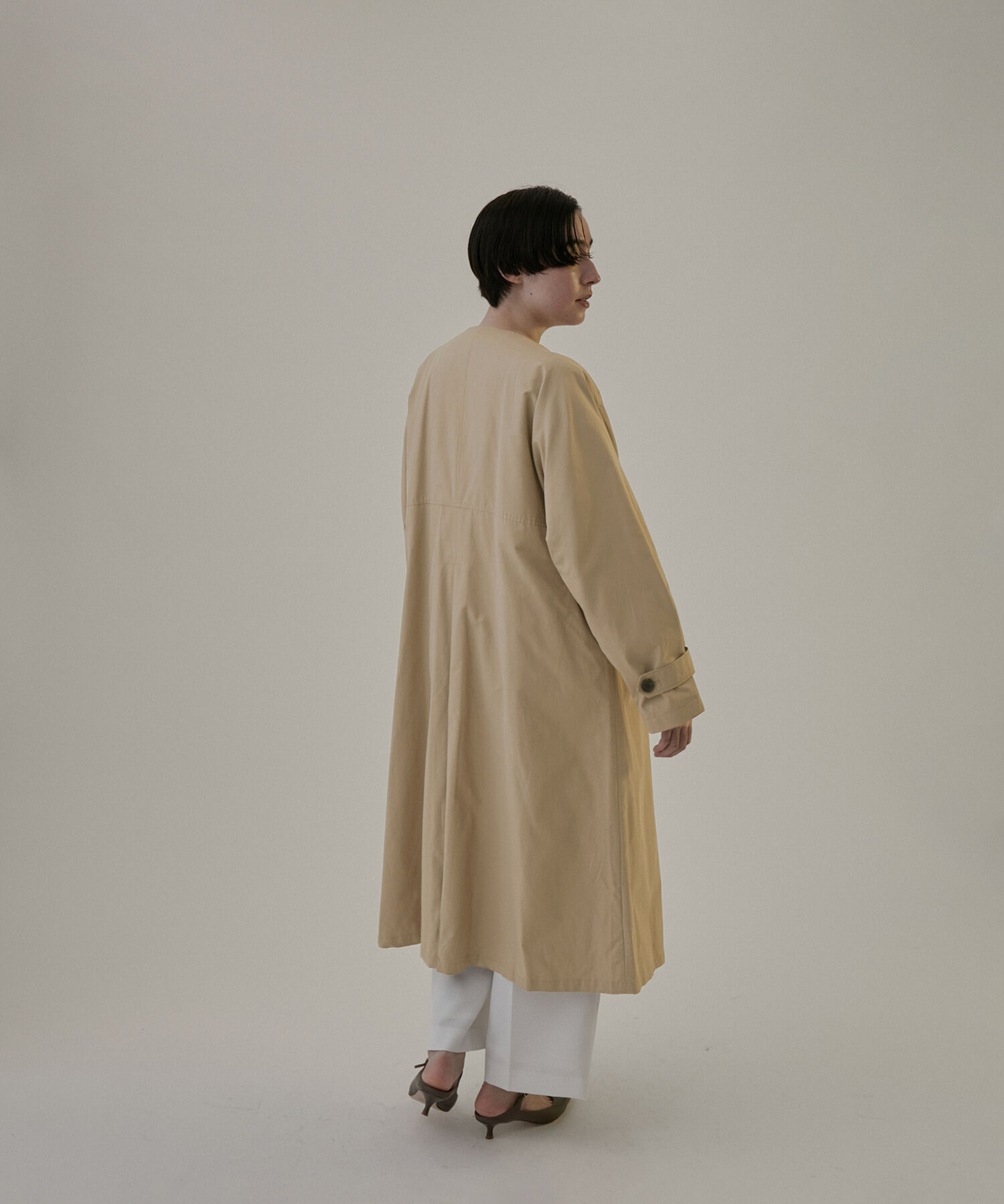 SALON adam et rope'「2WAYフード付きスタンドカラートレンチコート」|トレンチコート|