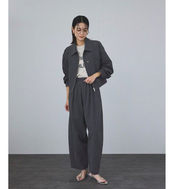 SALON adam et rope'「【セットアップ対応】ビンテージライクジップブルゾン」|ブルゾン・スタジャン|