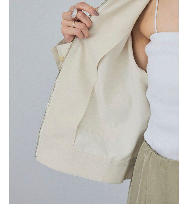 SALON adam et rope'「【セットアップ対応】ビンテージライクジップブルゾン」|ブルゾン・スタジャン|