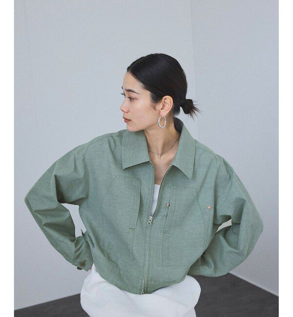 SALON adam et rope'「【セットアップ対応】ビンテージライクジップブルゾン」|ブルゾン・スタジャン|