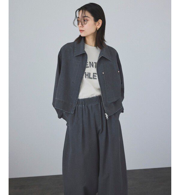 SALON adam et rope'「【セットアップ対応】ビンテージライクジップブルゾン」|ブルゾン・スタジャン|