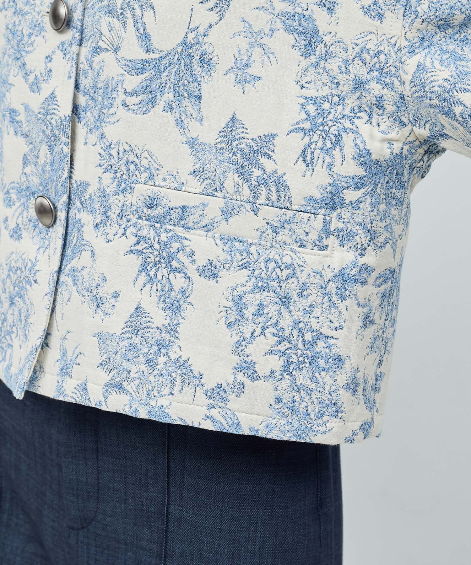 ROPE「【DEVEAUX】ジャカードショートブルゾン」|ブルゾン・スタジャン|