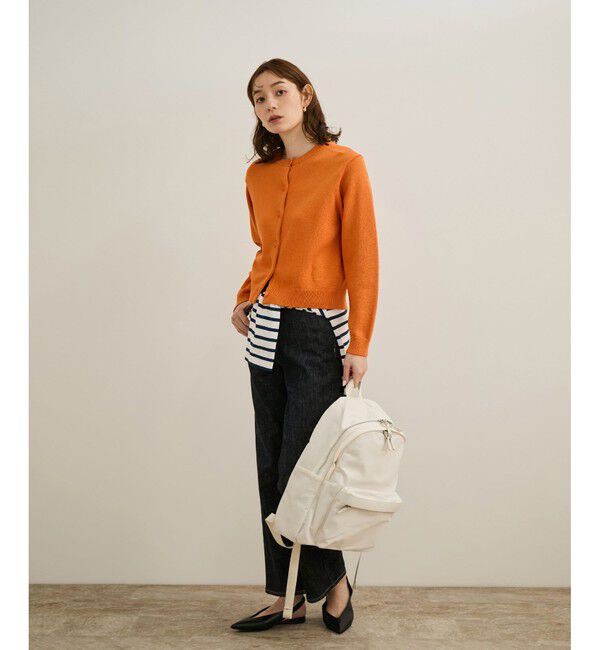 ROPE「【洗える】クルーネックミドルゲージカーディガン【オーガニックコットン】/セット対応」|ニット・セーター|