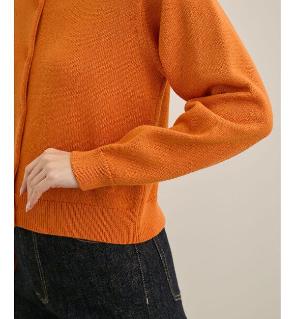 ROPE「【洗える】クルーネックミドルゲージカーディガン【オーガニックコットン】/セット対応」|ニット・セーター|