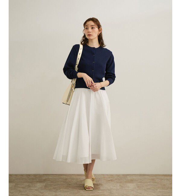 ROPE「【洗える】クルーネックミドルゲージカーディガン【オーガニックコットン】/セット対応」|ニット・セーター|