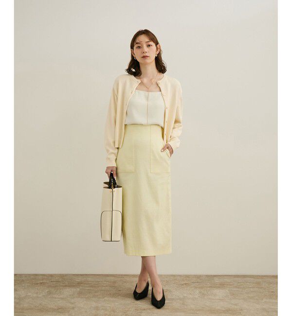 ROPE「【洗える】クルーネックミドルゲージカーディガン【オーガニックコットン】/セット対応」|ニット・セーター|