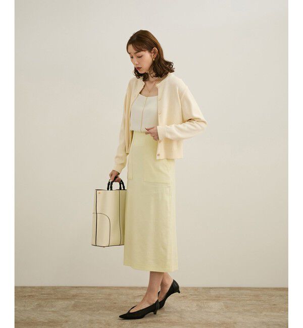 ROPE「【洗える】クルーネックミドルゲージカーディガン【オーガニックコットン】/セット対応」|ニット・セーター|