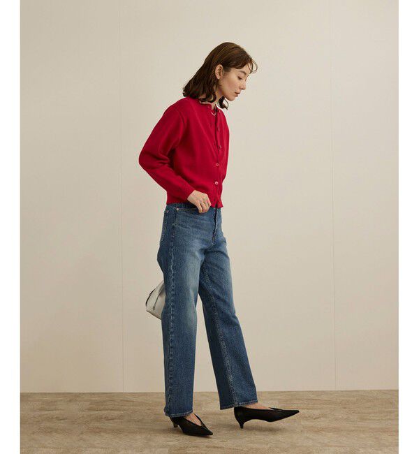 ROPE「【洗える】クルーネックミドルゲージカーディガン【オーガニックコットン】/セット対応」|ニット・セーター|