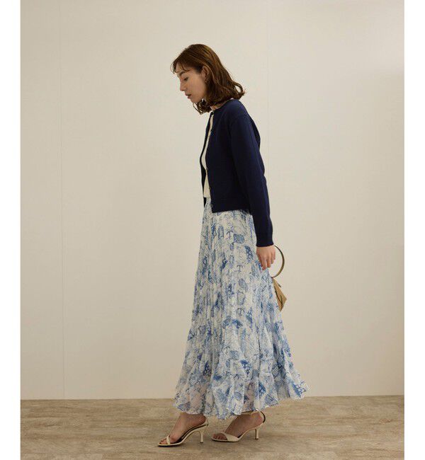 ROPE「【洗える】クルーネックミドルゲージカーディガン【オーガニックコットン】/セット対応」|ニット・セーター|